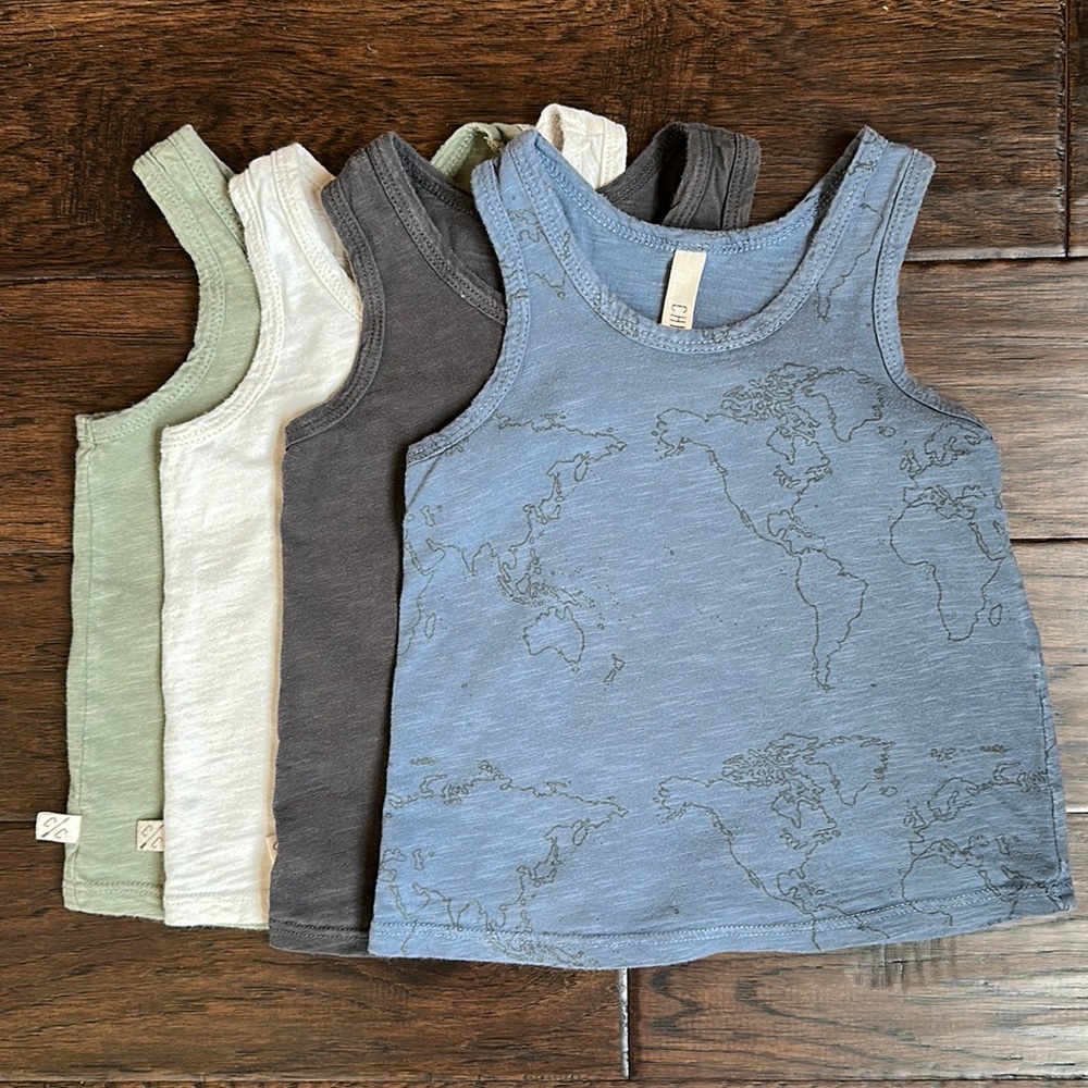 Lot of 4 Childhoods Clothing Tank Tops, size 3T.